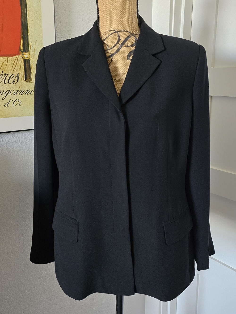 Charter Club Black Tailored Women's Blazer. EUC. 12P.